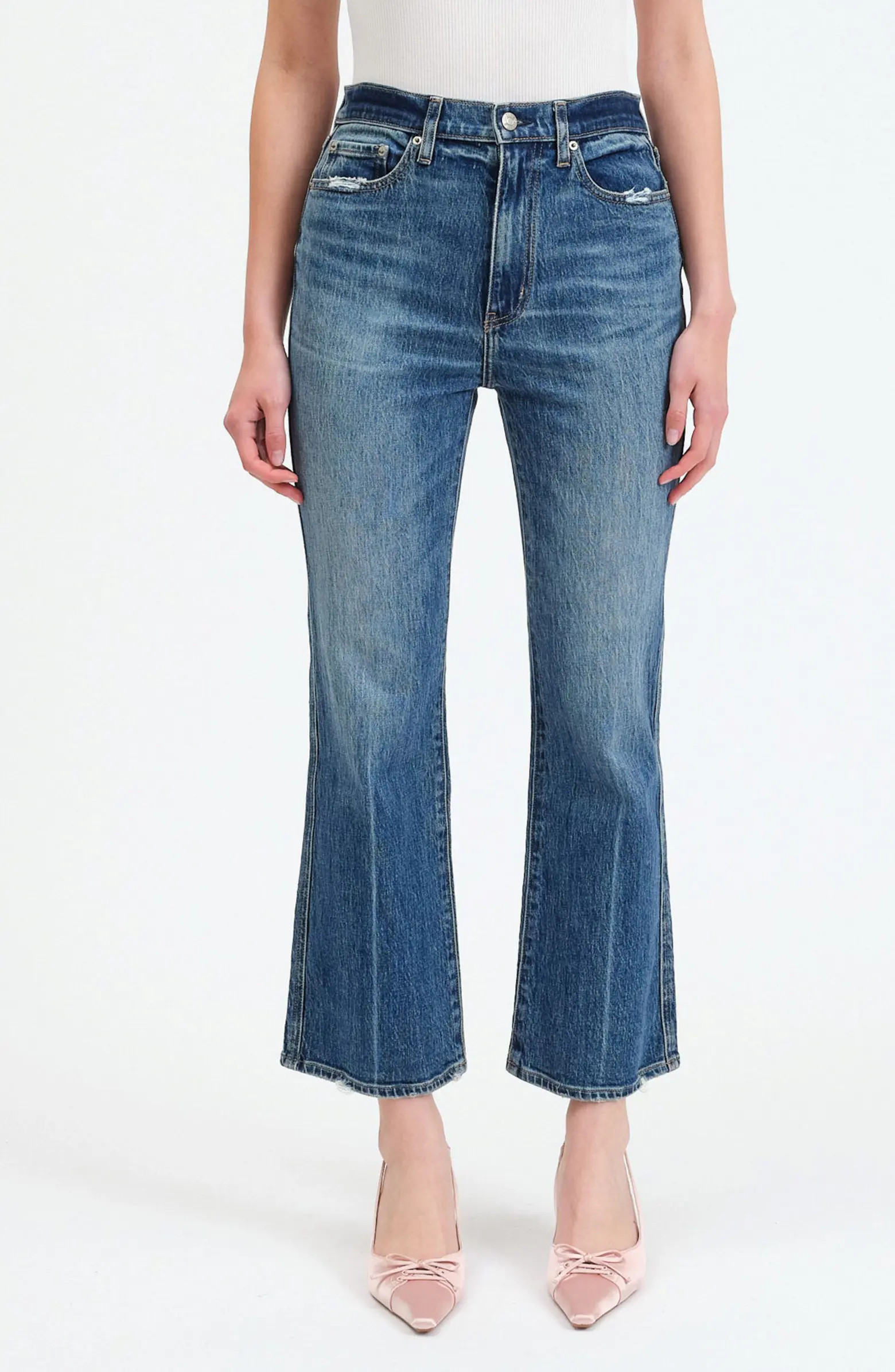 DAZE Soho High Waist Ankle Flare Jeans | Nordstrom | Nordstrom