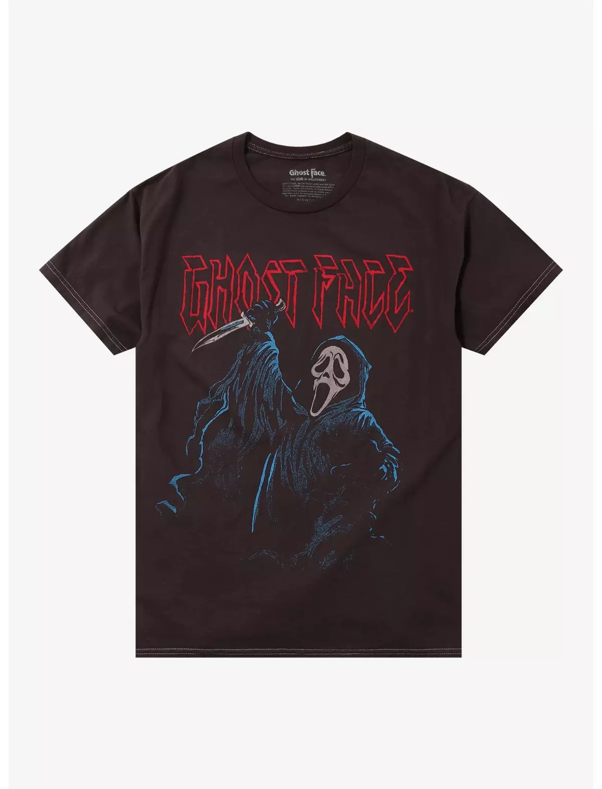Ghost Face Jumbo Print Metal T-Shirt | Hot Topic | Hot Topic