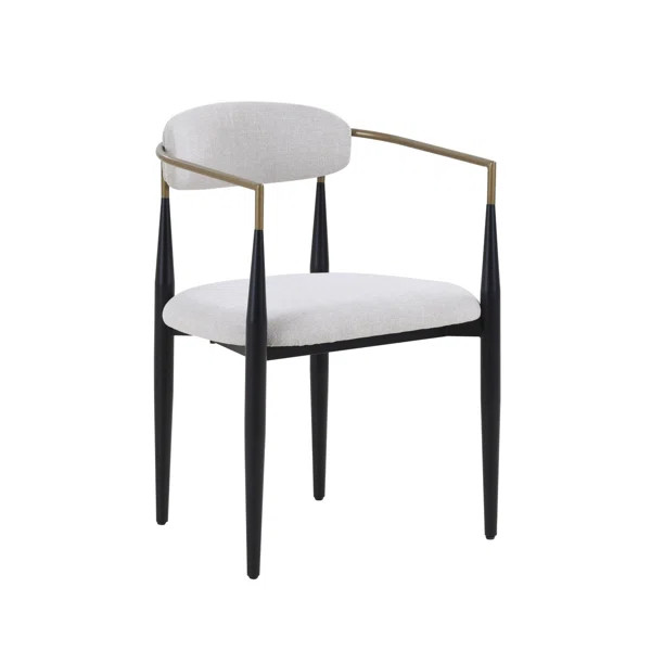 Jamesena Fabric Arm Chair Dining Chair | Wayfair North America