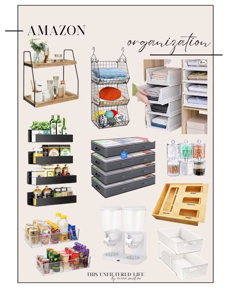 Amazon Home Organization - Pantry - Kitchen - Bathroom - Bedroom #AmazonOrganization #HomeOrganization #KitchenOrganization

#LTKhome #LTKSeasonal #LTKstyletip