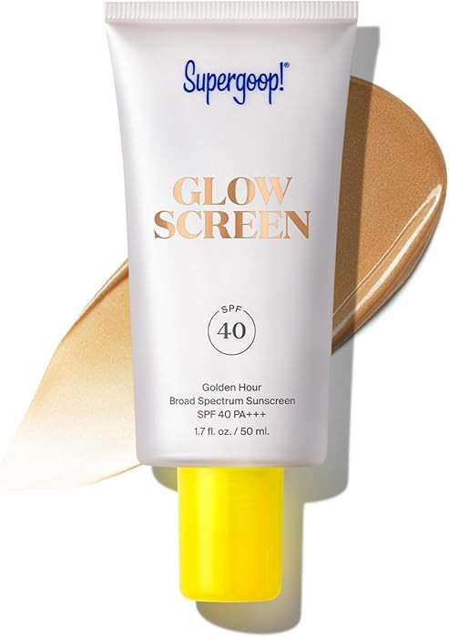Supergoop! Glowscreen SPF 40, Golden Hour (Bronze Glow) - 1.7 fl oz - Glowy Primer + Broad Spectr... | Amazon (US)