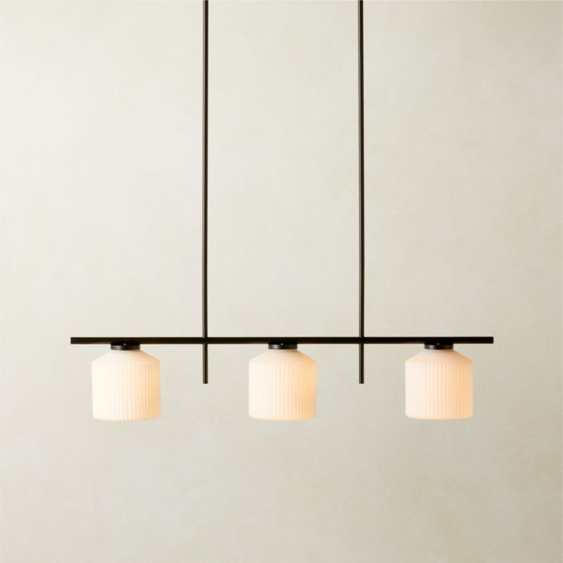 Silo 3-Light Matte Black Pendant Light + Reviews | CB2 | CB2