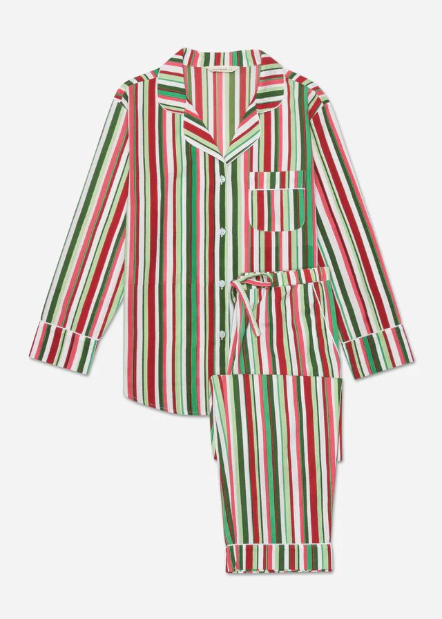 Candy Cane Stripe - Long Sleep Set - Peppermint | Printfresh