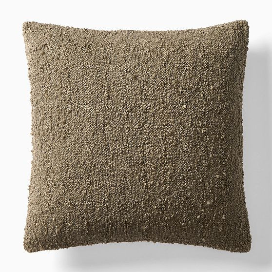 Cozy Boucle Pillow Cover, 20x20, Vetiver Green | West Elm (US)