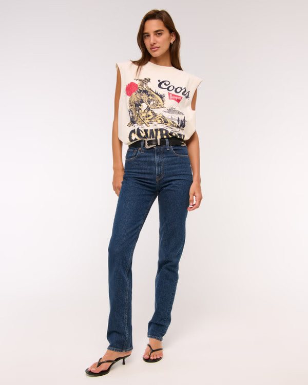 Ultra High Rise 90s Straight Jean | Abercrombie & Fitch (US)