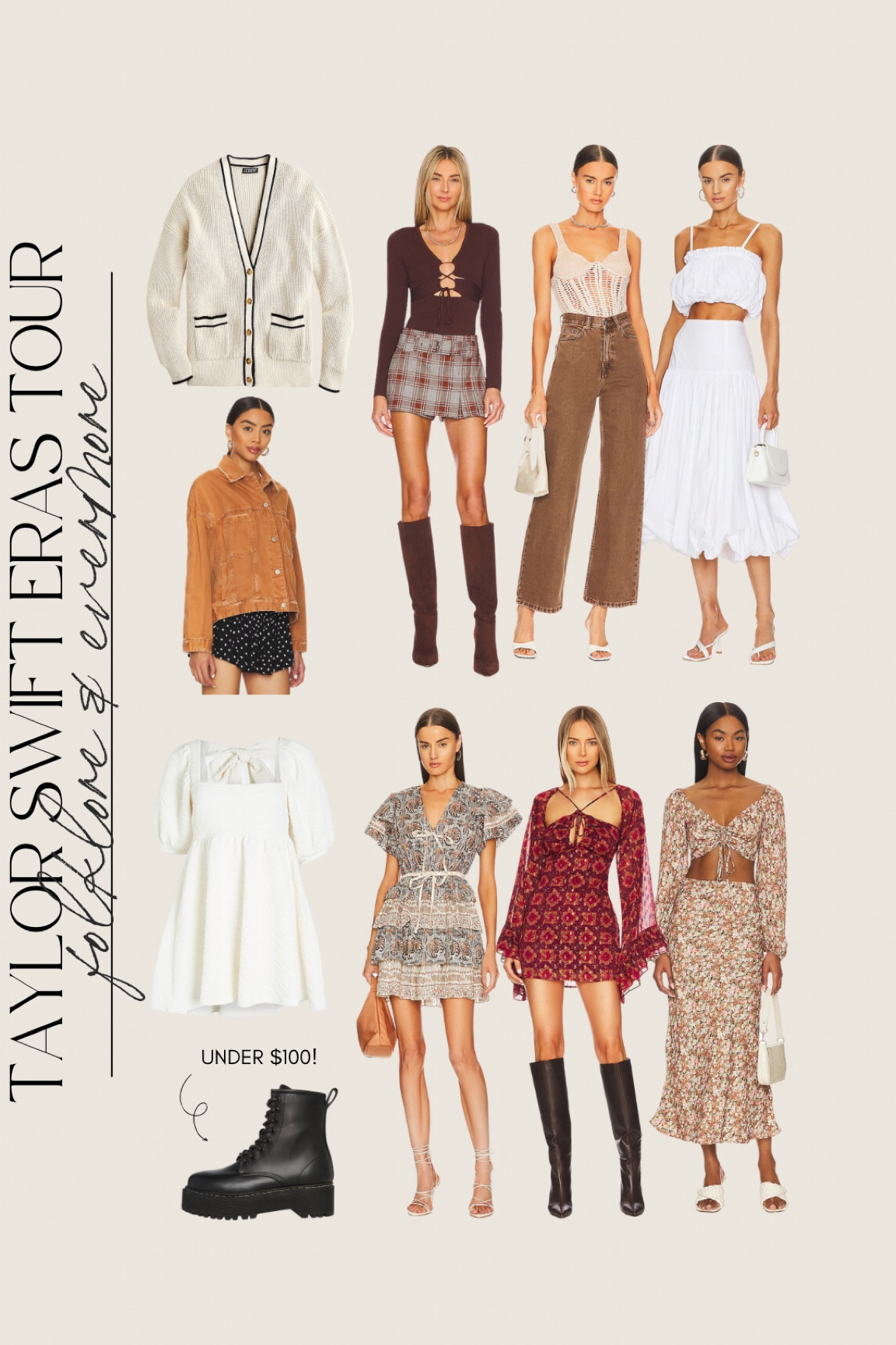 Taylor Swift Eras Tour looks for her Folklore & Evermore eras! #taylorswiftconcert