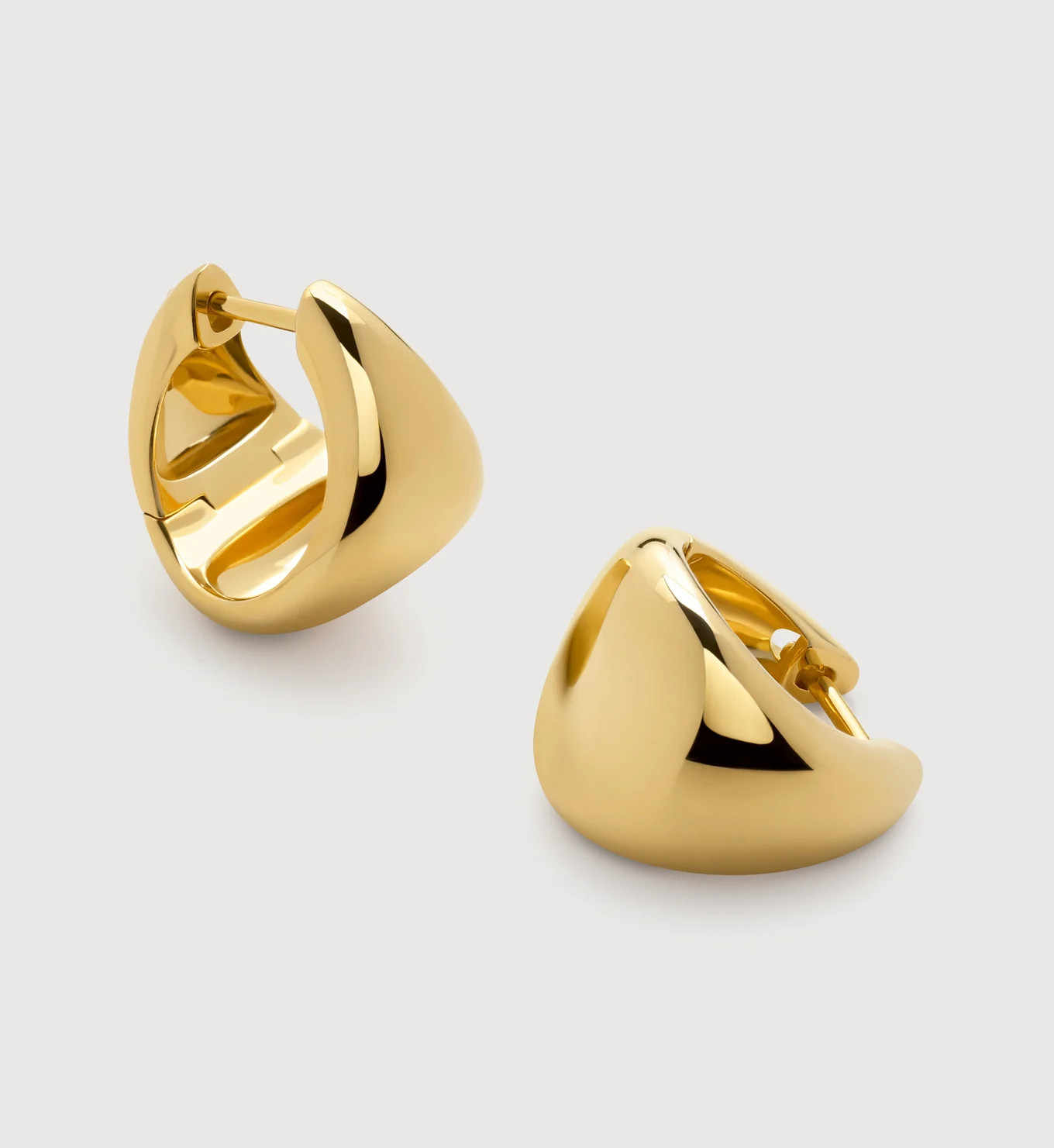 Tapered Small Hoop Earrings | Monica Vinader (Global)