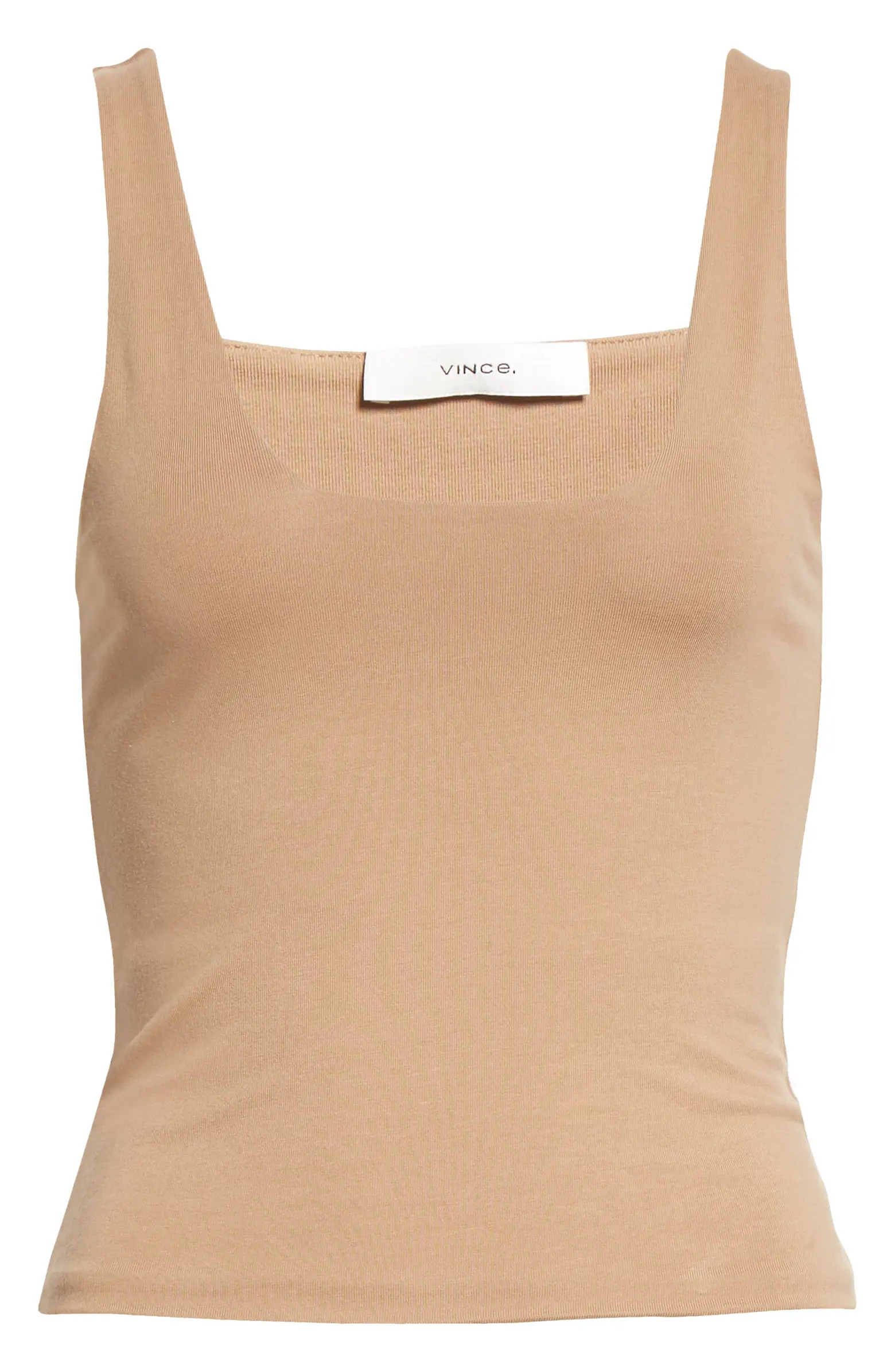 Vince Square Neck Stretch Tank Top | Nordstrom | Nordstrom