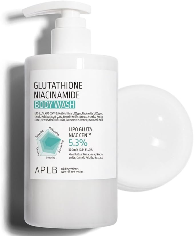 APLB Glutathione Niacinamide Body Wash | LIPO GLUTA NIAC CEN™ 5.3% 10.14 FL.OZ/Korean Skincare,... | Amazon (US)