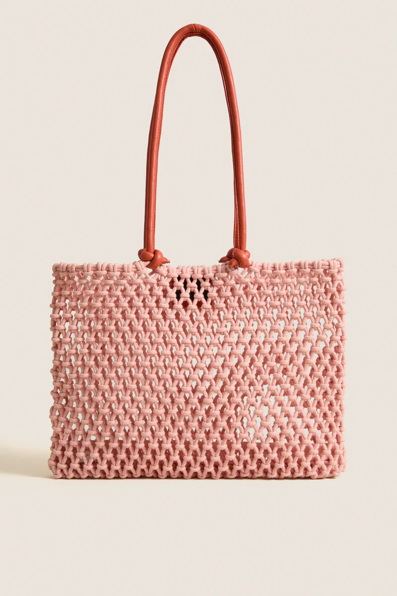 Blush with Bright Poppy Sandy Bag | Tuckernuck (US)