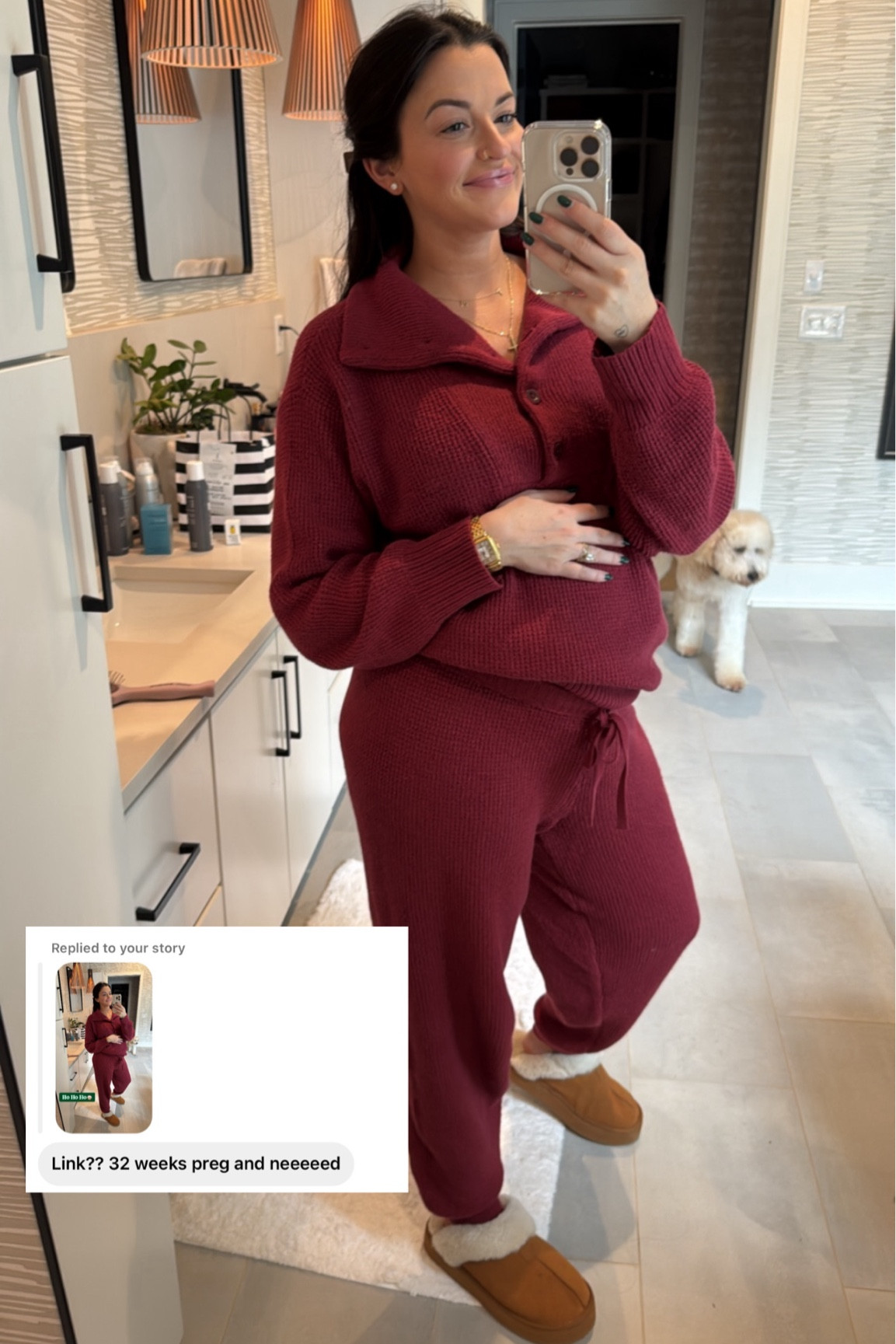 This Aerie set is so cozy and perfect for the holidays! ❤️ Pants & top both currently 40% off. Mediums 
#AeriePartner #AerieReal

#LTKHoliday #LTKBump #LTKCyberWeek