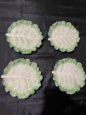 Fitz And Floyd Ironstone 6.5 inch Cabbage Leaf Plates, Set Of 4  | eBay | eBay US