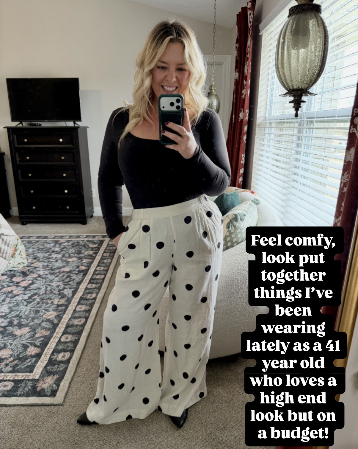 What I’m wearing lately!

Sizing info: I’m 5’2” size large/10/12

Polka dot pants, sized down to a medium
Blue & pink floral dress - medium 
Jeans - 12 Short
Wearing my true large in everything else!

#LTKOver40 #LTKPetite #LTKMidsize