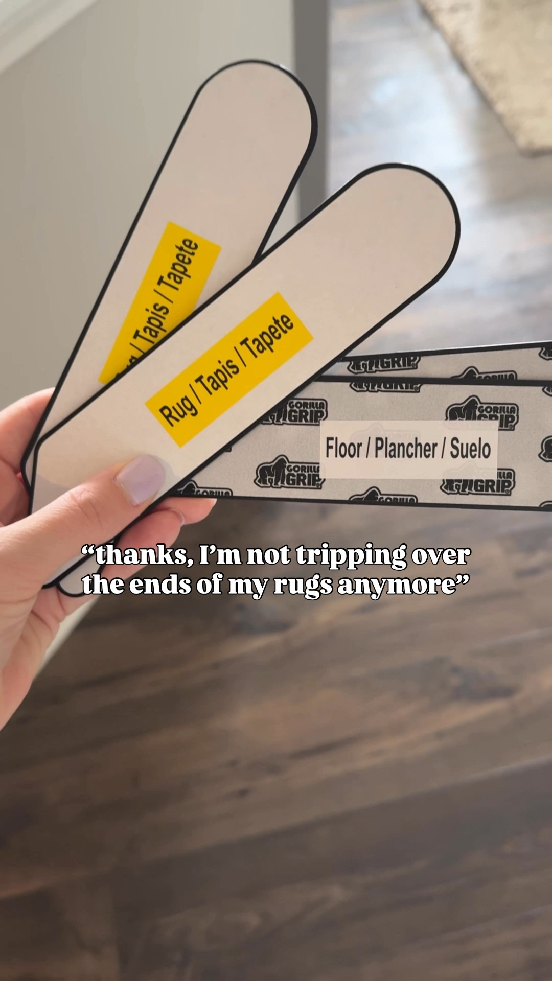 These rug stickers are ELITE. So much better than a pad if you have no intention of ever picking the rug up to clean under it aka these big ones that we always just vacuum over anyway!

#LTKStyleTip #LTKHome #LTKFindsUnder50