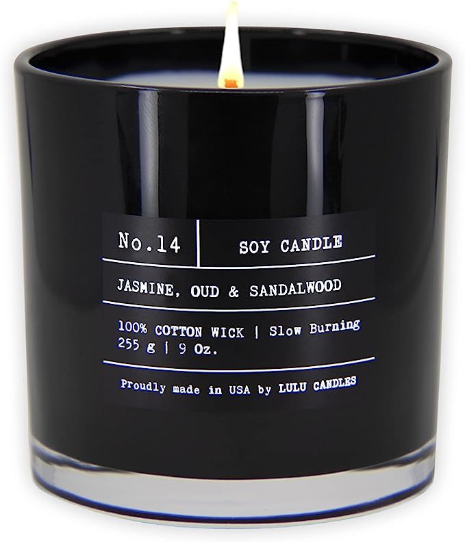 Lulu Candles - Jasmine, Oud & Sandalwood (9 Oz.) - Highly Scented Premium Candles in Giftable Box... | Amazon (US)