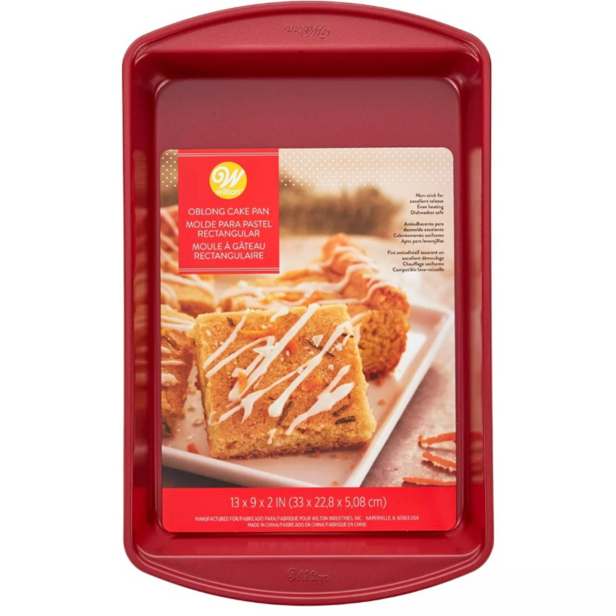 Rectangular Pan - 13 x 9 x 2 Non-Stick with Cover