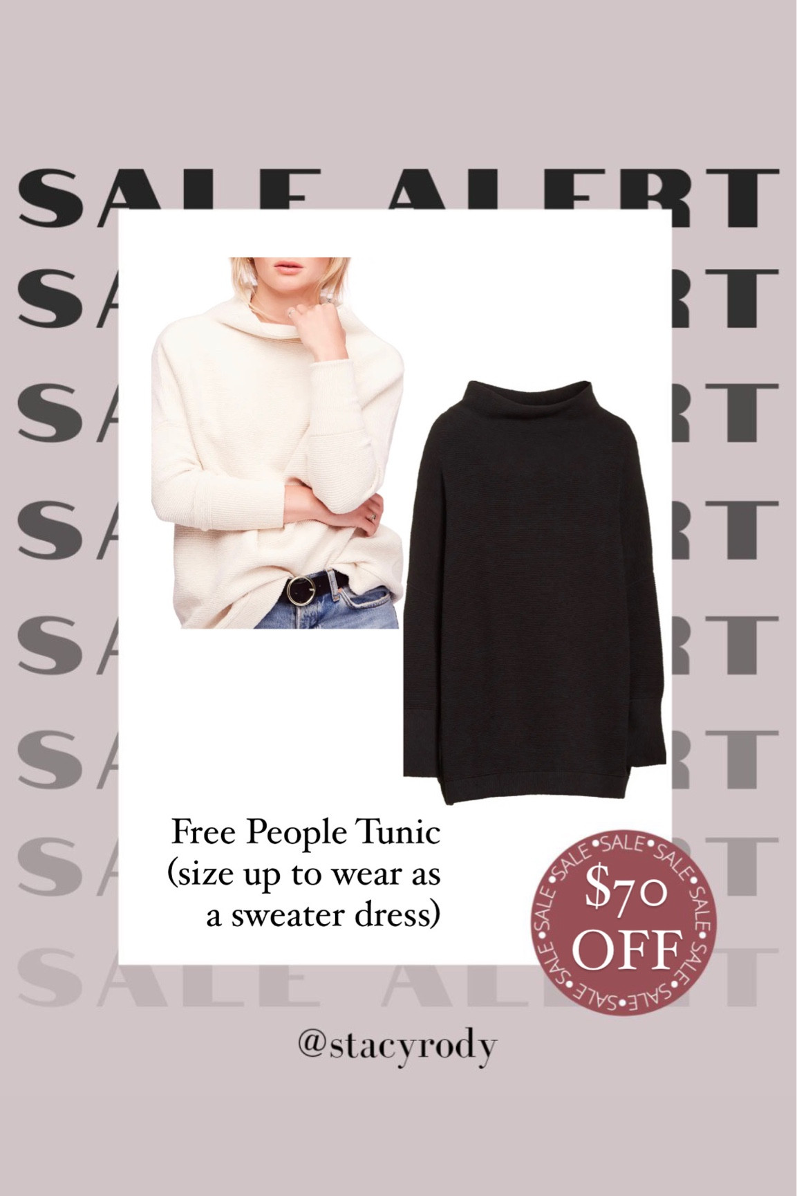 Oh grab this amazing sweater! Tunic /sweater dress style 

#LTKunder100 #LTKSeasonal #LTKsalealert