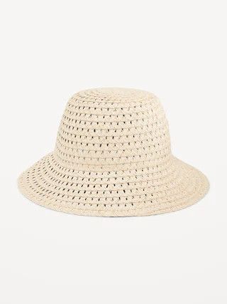 Straw Bucket Hat for Women | Old Navy (US)