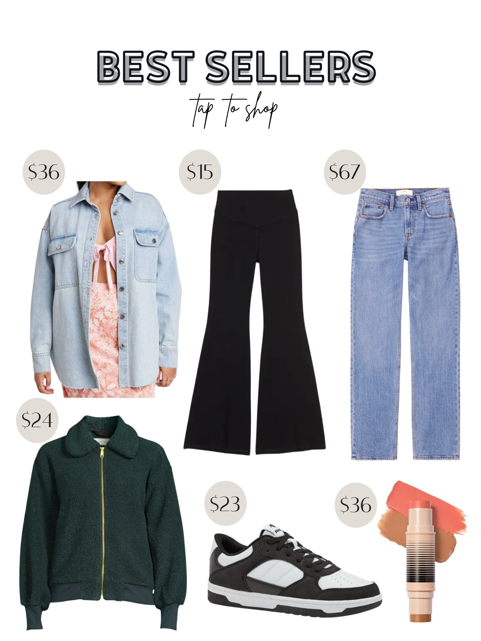 Best sellers, weekly favorites, Walmart fashion, Walmart find, dupe alert, the best jeans, Abercrombie sale, old navy activewear, Target find, Target fashion, affordable fashion, makeup must haves 

#LTKstyletip #LTKSale #LTKFind