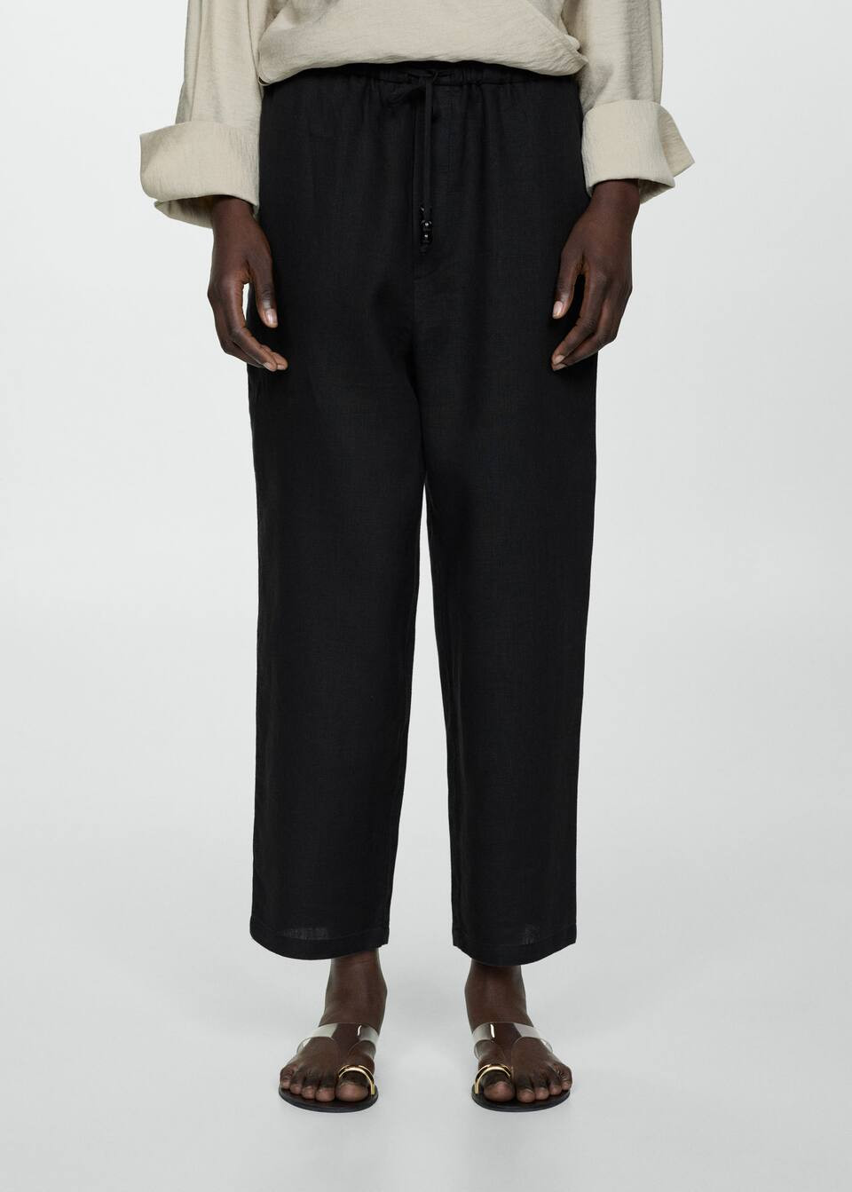 100% linen pants -  Women | Mango USA | MANGO (US)