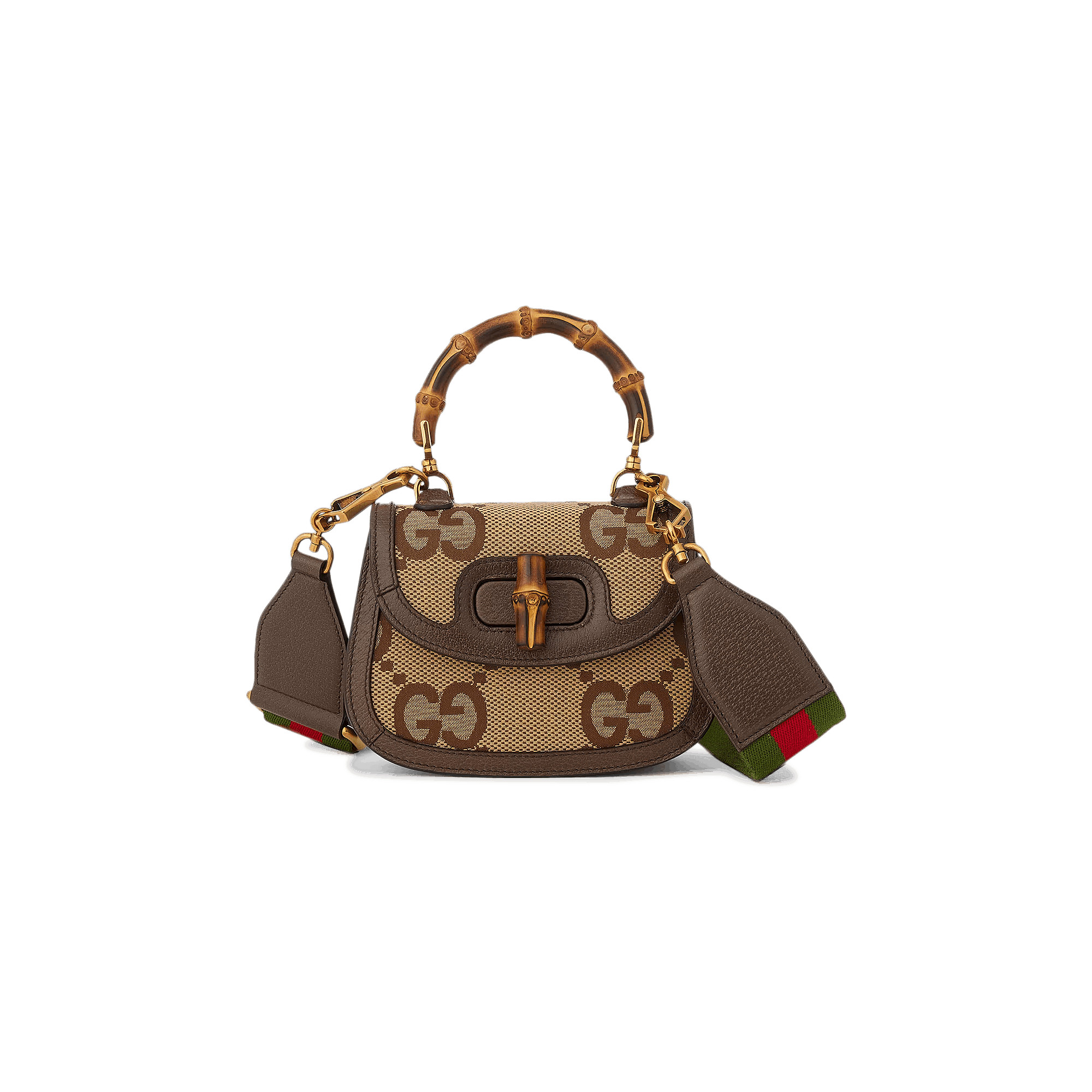 Gucci Bamboo 1947 Jumbo GG Mini Bag 'Camel/Ebony' | GOAT