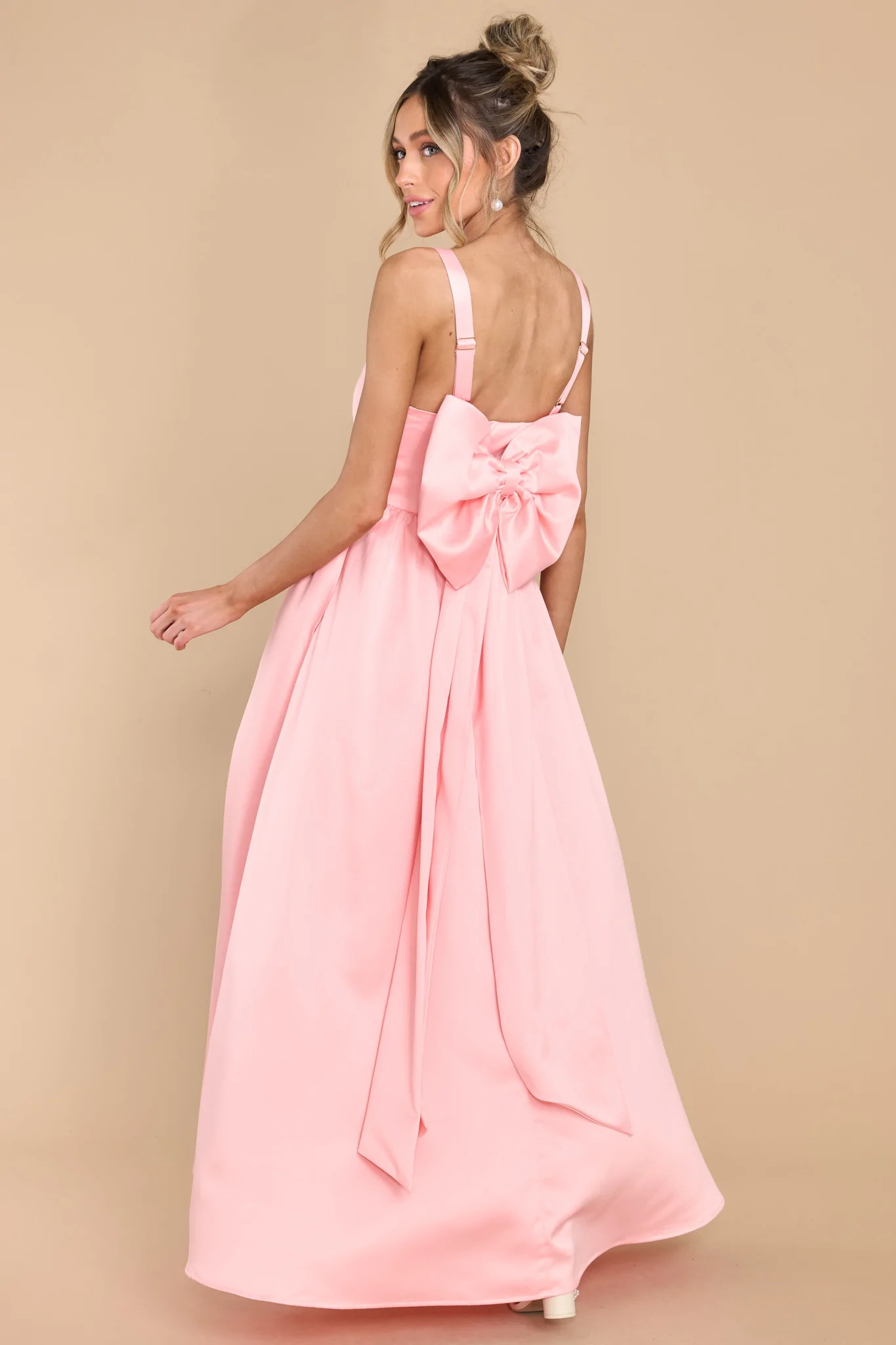 Light Up My Life Light Pink Maxi Dress | Red Dress 