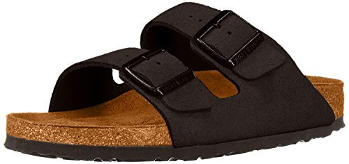 Birkenstock Arizona Soft Footbed Black Suede Regular Width - EU Size 40 / Women's US Size 9-9.5 / Men's US Size 7-7.5 | Amazon (US)