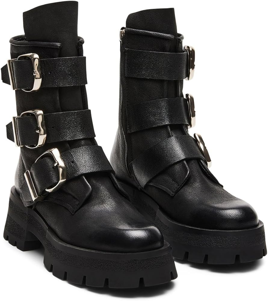 Steve Madden Women's Roland Motorcycle Boot | Amazon (US)