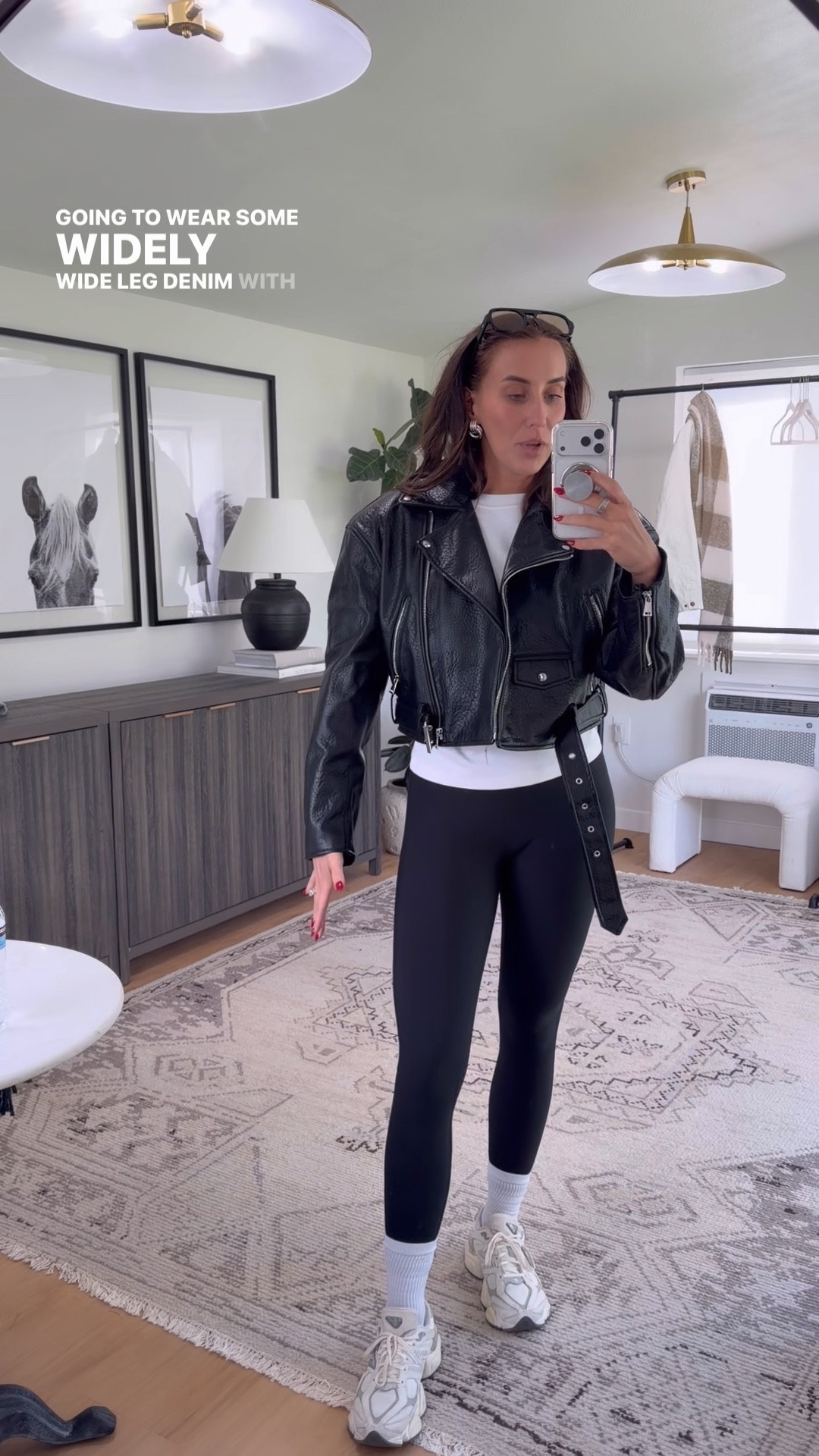 FINALLY found a cropped leather jacket and it’s right under 100 bucks!

Wearing a small 



#LTKSeasonal #LTKootd #LTKgrwm