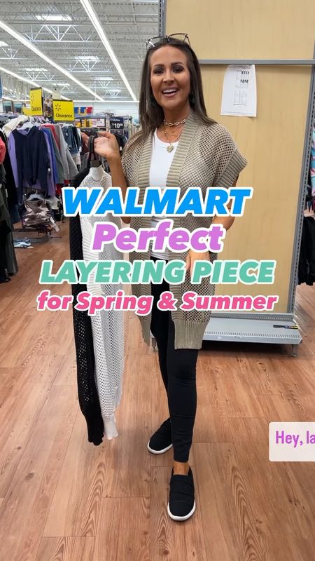 This is the perfect layering piece for spring & summer. Layer it over a tank top with some shorts or leggings for a cute vacation look, or layer over a maxi dress for the perfect finishing touch. Comes in 3 colors, sizes S-3XL. 

I’m in a S/M.
Tank Top: M
Leggings: S

#walmartfashion #walmartfashionfinds #walmartstyle #walmartshopping #walmartshares #walmart #walmartfinds #walmartfind #walmartdeals #walmartdeal #walmartbestseller #walmartmusthaves #walmartfavs #walmartspringfashion #walmarttryon #walmartgems #walmartexclusive fashion at any age, fashion over 30, fashion over 40 #ltkseasonal #ltkfindsunder50 #ltkstyletip spring outfit, spring fashion, summer fashion, summer outfit, outfit inspo, black leggings, Zella leggings, cardigan, cover up, white tank top 

#LTKSeasonal #LTKfindsunder50 #LTKstyletip