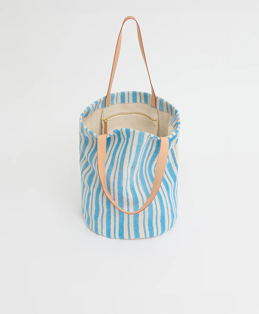 Limited Edition Pascucci Bag - Baby Blue Stripe | MANSUR GAVRIEL