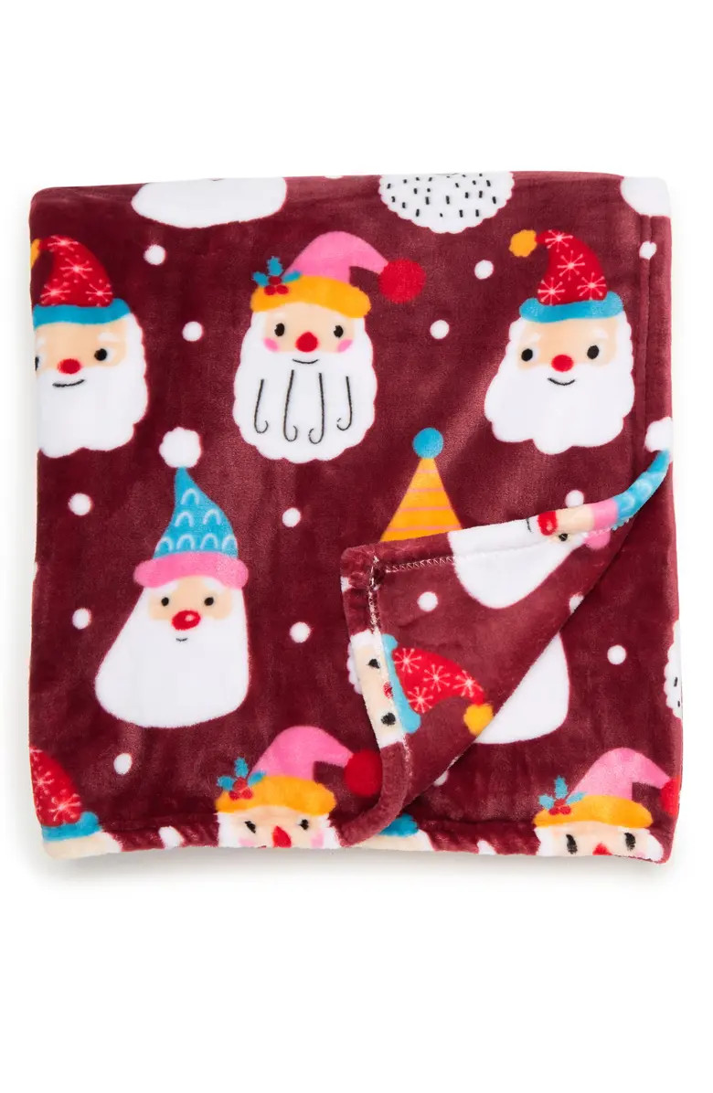 ENVOGUE Santa Throw Blanket | Nordstromrack | Nordstrom Rack