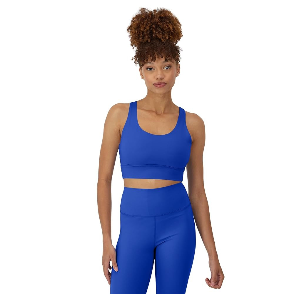 Hanes Sports Bra, Racerback Women, Stretch Pullover Crop Top with Cutout | Amazon (US)