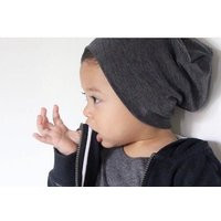 Lightweight Charcoal Grey Jersey Knit Slouchy Beanie/Unisex Any Size Hat | Etsy (US)