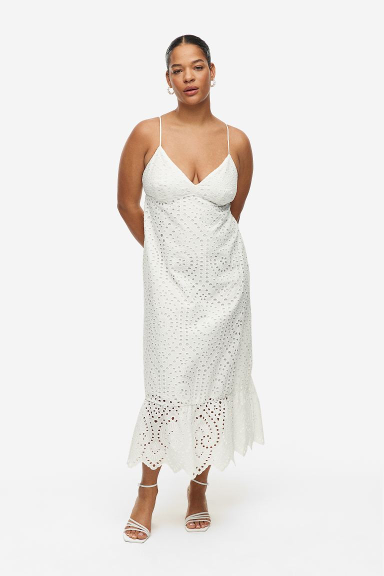 Dress with Eyelet Embroidery | H&M (US + CA)