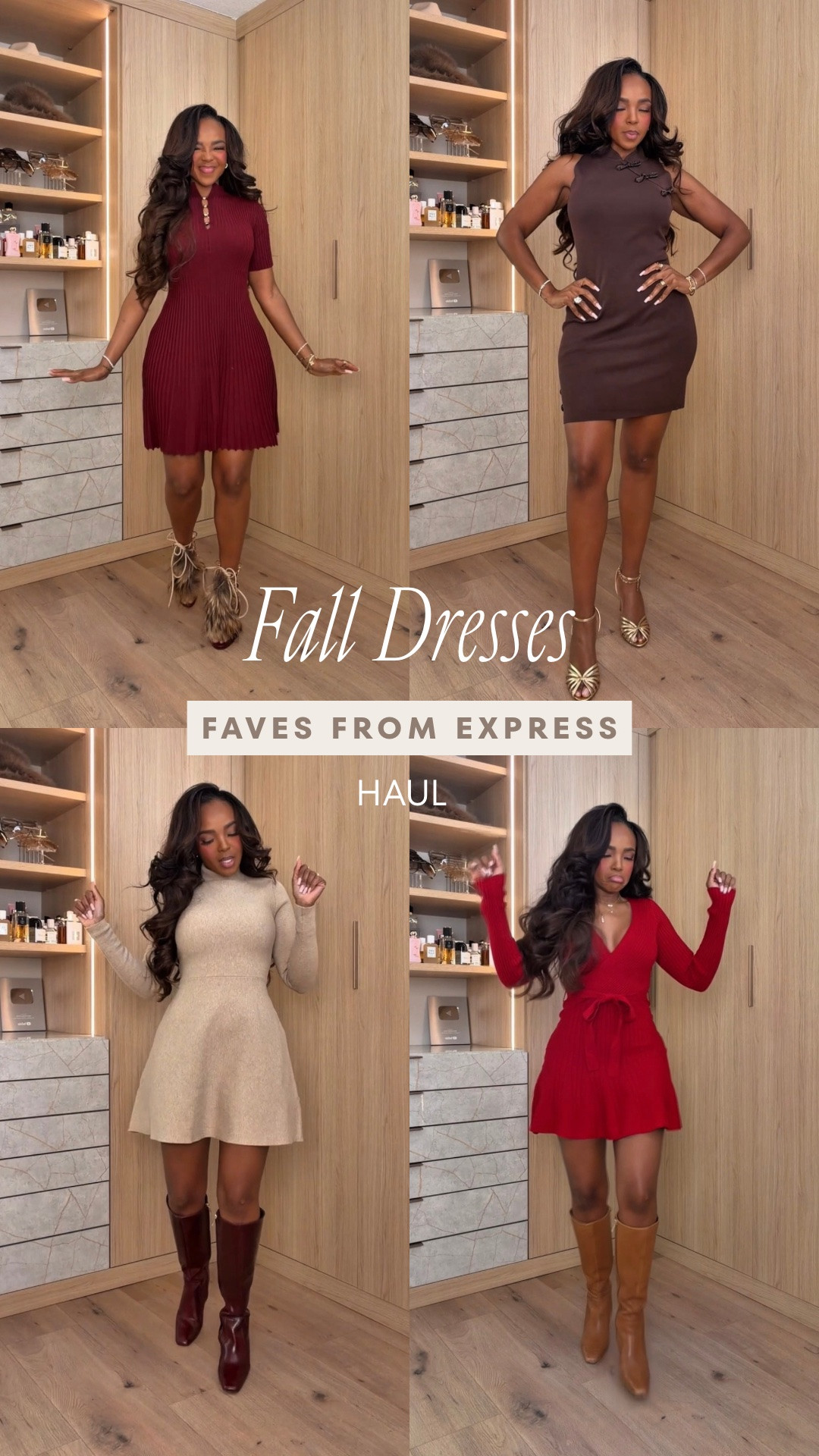 Express really is a one-stop shop for fall dresses. 🍂 everything comes in multiple colors!

These are the dresses I’d keep on deck for real-life plans — Thanksgiving, date night, dinners, fall photos, family pictures, and anything else that pops up on the calendar. Easy to dress up, easy to style with boots, and versatile enough to wear more than once.

fall outfits women over 50, date night outfits, fall dresses, fall shoes, fall photo outfits, fall family photo outfits, Thanksgiving outfit ideas, sweater dresses, Express dresses, autumn outfits

Wearing: Size Small/4 | 5’4” | 140 lbs | 34D-27-40

📲 Download the free LTK app & follow @kirasfashionfinds to shop all my daily finds.

@Express #expresspartner #dresstoexpress
