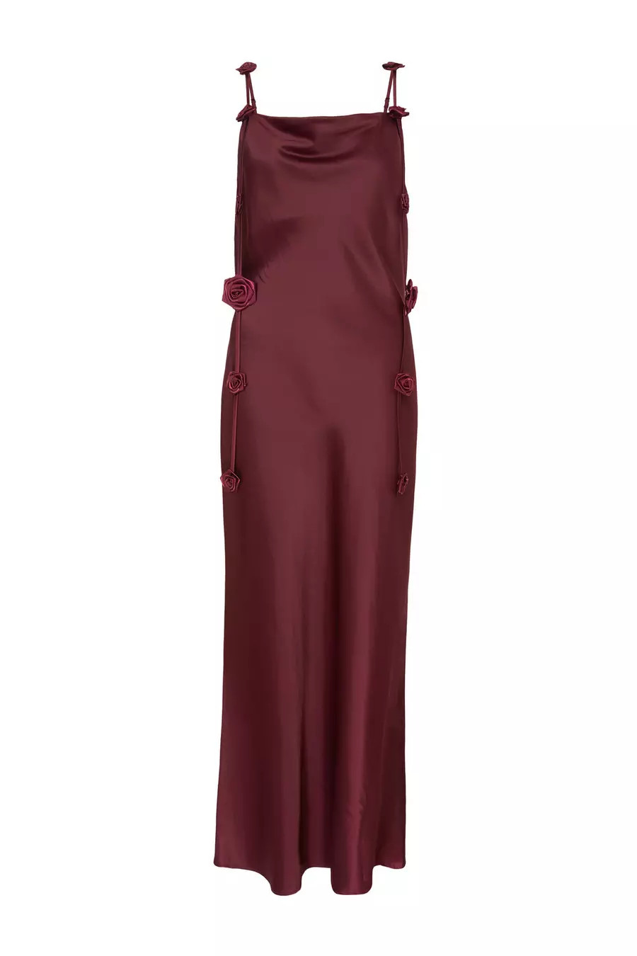 Burgundy Floral Trail Midaxi Dress | Quiz Clothing