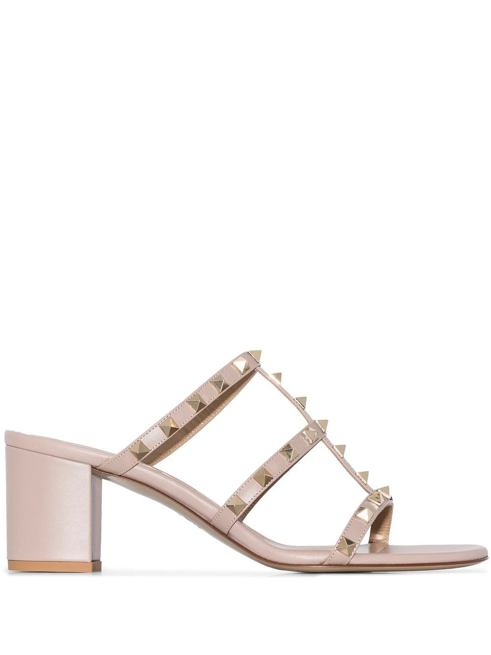 Valentino Garavani Women's Rockstud Leather Sandals in Powder | Size 38 | 5W2S0C47VODP45 | LOZURI