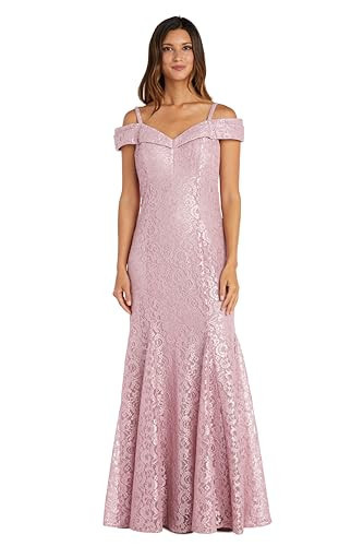 R&M Richards Women's Plus Size Lumière Royale Gown, Rose, 22 | Amazon (US)