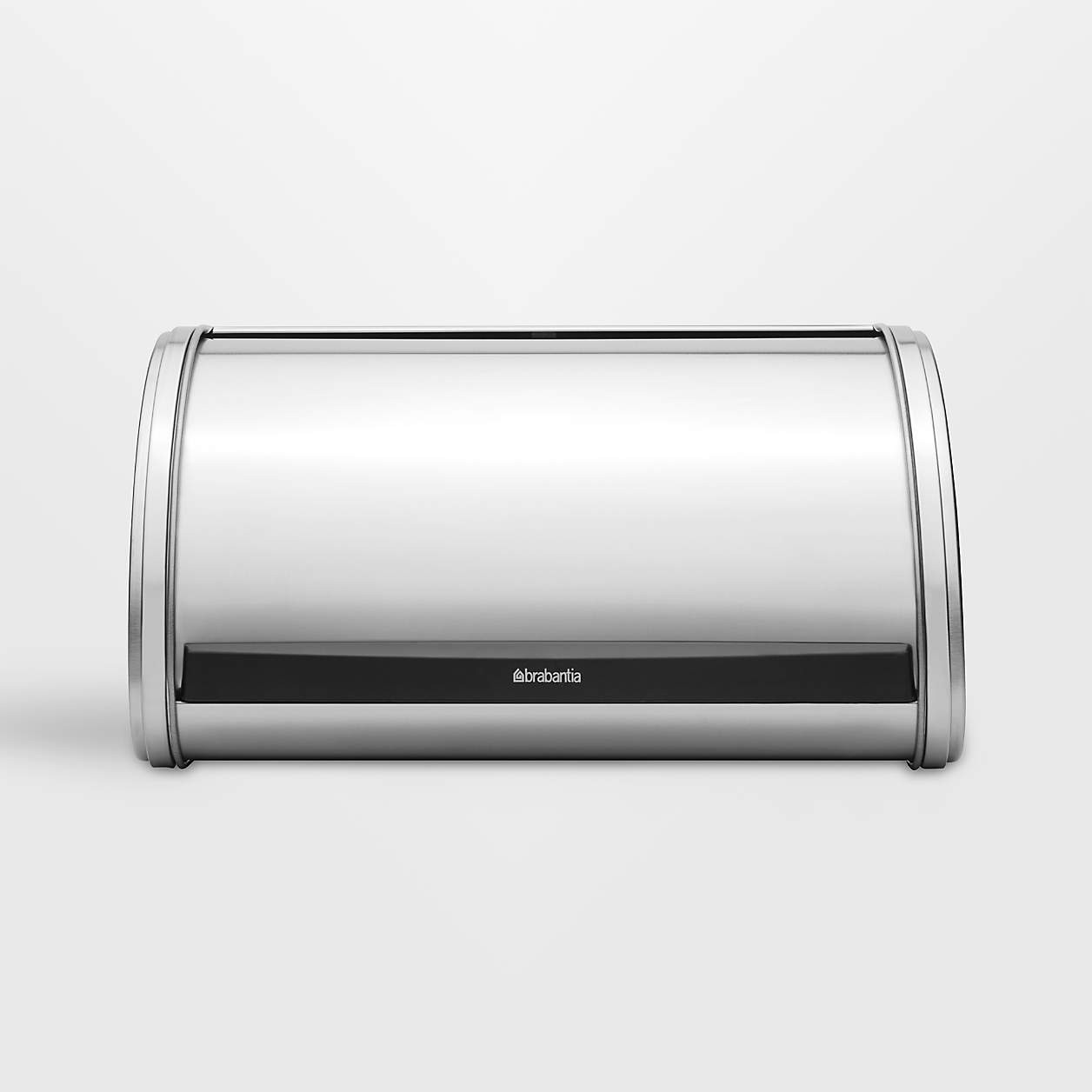 Brabantia Roll Top Bread Box, Medium, Matte Steel + Reviews | Crate & Barrel | Crate & Barrel