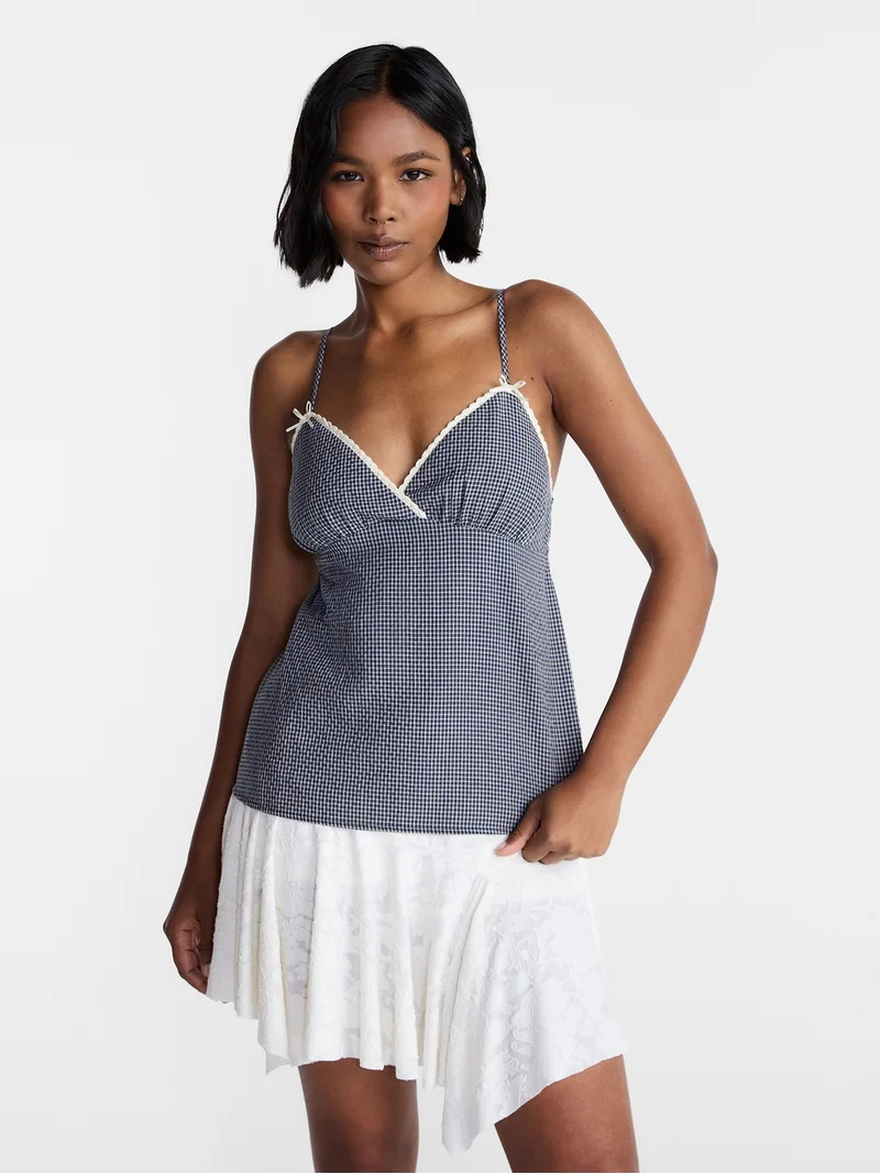 No Boundaries Surplice Top, Women's XXS-XXL | Walmart (US)