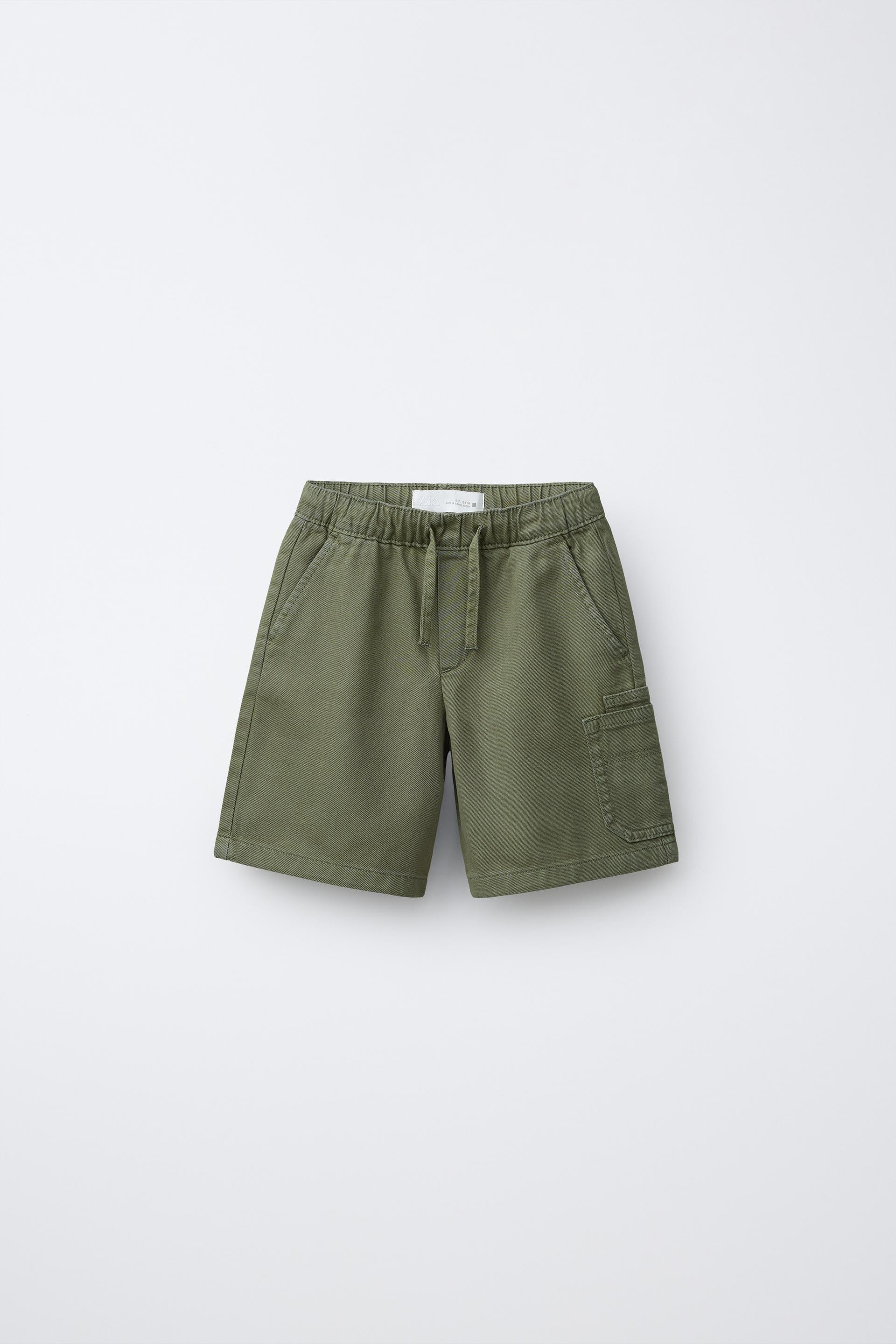 FLOWY TWILL CARGO SHORTS | Zara US