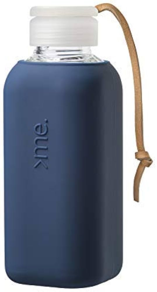 SQUIREME. Y1 Borosilicate Glass Water Bottles, Clear Bottle, Reusable, BPA Free, Tumbler, Dishwas... | Amazon (US)