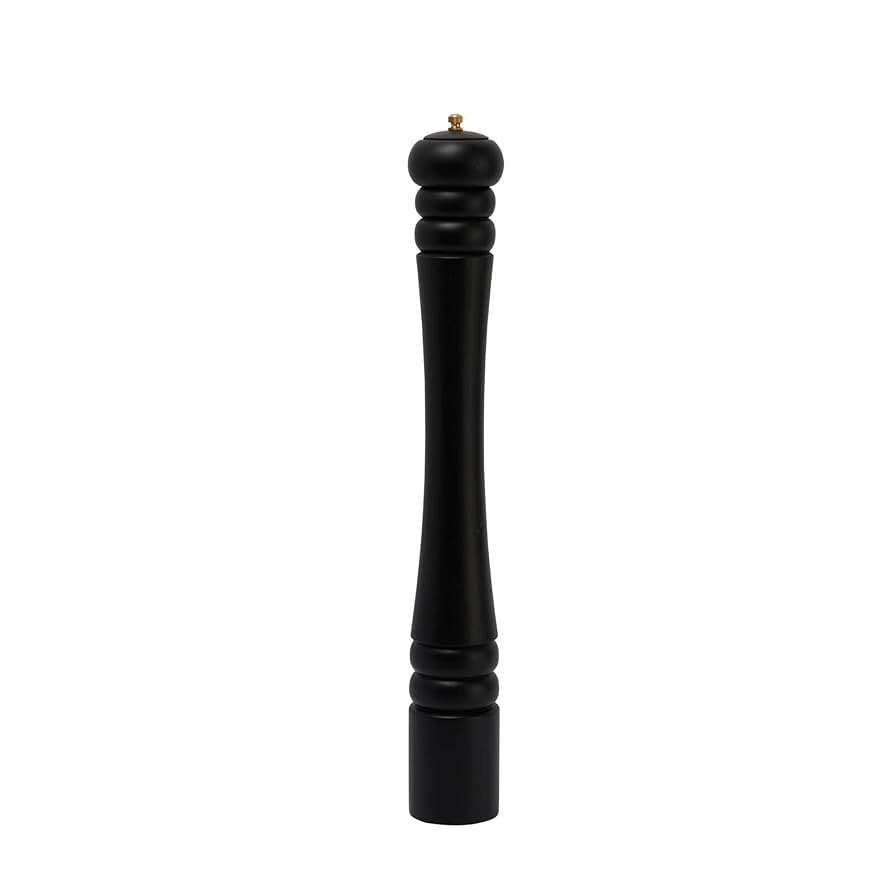 Bloomingville Modern Wood Salt and Pepper Mill, Matte Black | Amazon (US)