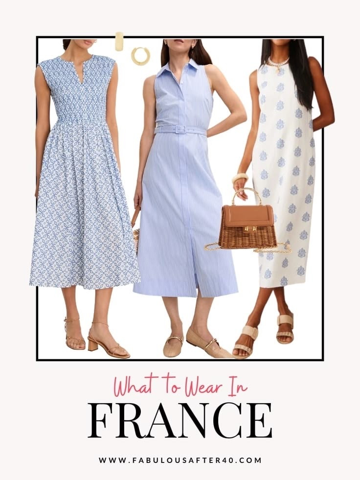 If I were packing for France, beautiful blue maxi dresses would definitely be coming with me. 🇫🇷💙

There’s something so timeless about a flowing maxi dress, whether it’s a classic solid blue or a beautiful print inspired by the sea and countryside. They’re comfortable enough for a day of exploring, yet elegant enough for a leisurely lunch at a café or dinner as the sun sets.

One of my favourite travel style tips is to let one piece do all the work. A maxi dress paired with simple sandals, a woven bag, and delicate jewellery creates an effortlessly chic look without overpacking your suitcase.

#LTKSeasonal #LTKOver40 #LTKTravel