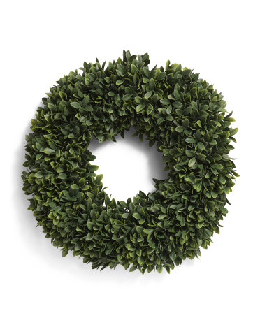 18in Uv Resistant Outdoor Great Boxwood Wreath | TJ Maxx