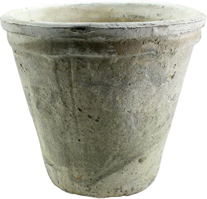 HomArt Rustic Terra Cotta Tomato Pot, Small, Antique Whitestone, 1-Count | Amazon (US)