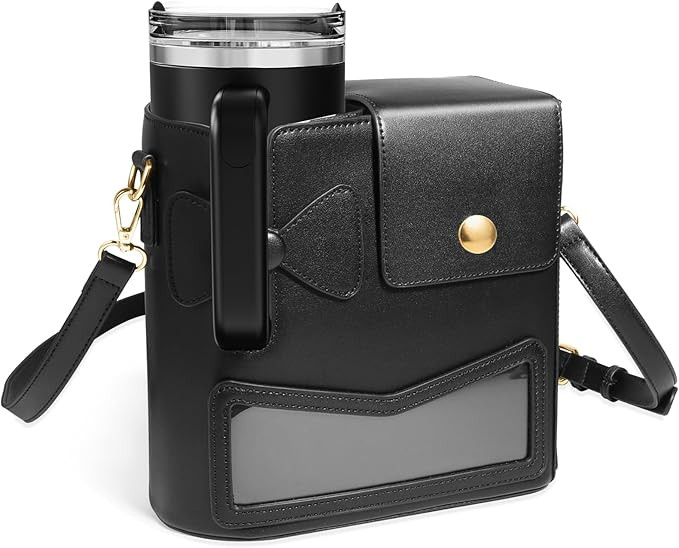 Crossbody Bag for Stanley Cup Purse, Outdoor Portable Water Bottle Holder with Adjustable Shoulde... | Amazon (US)