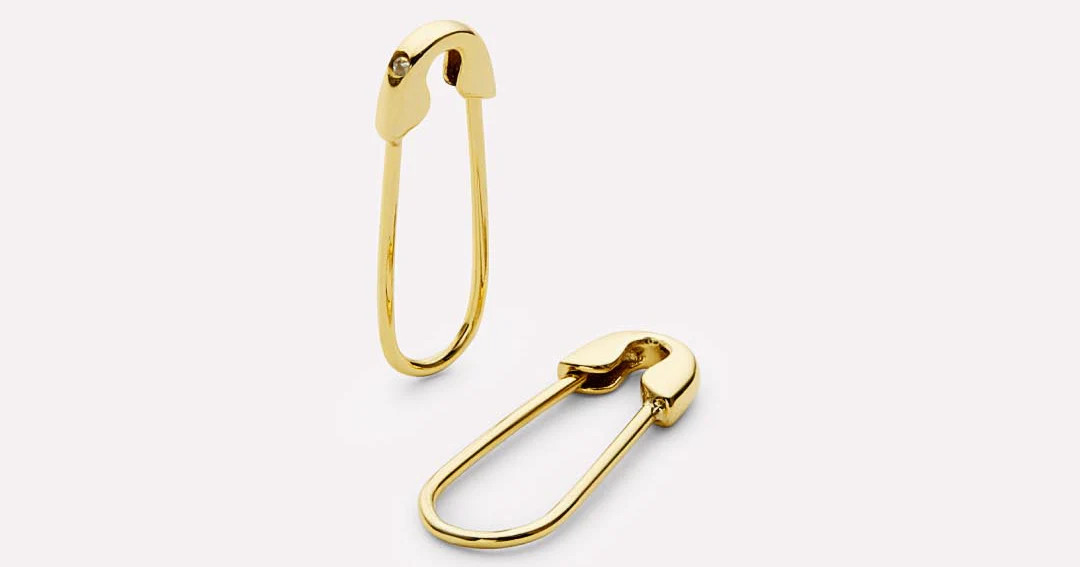 Safety Pin Earrings - Sia | Ana Luisa