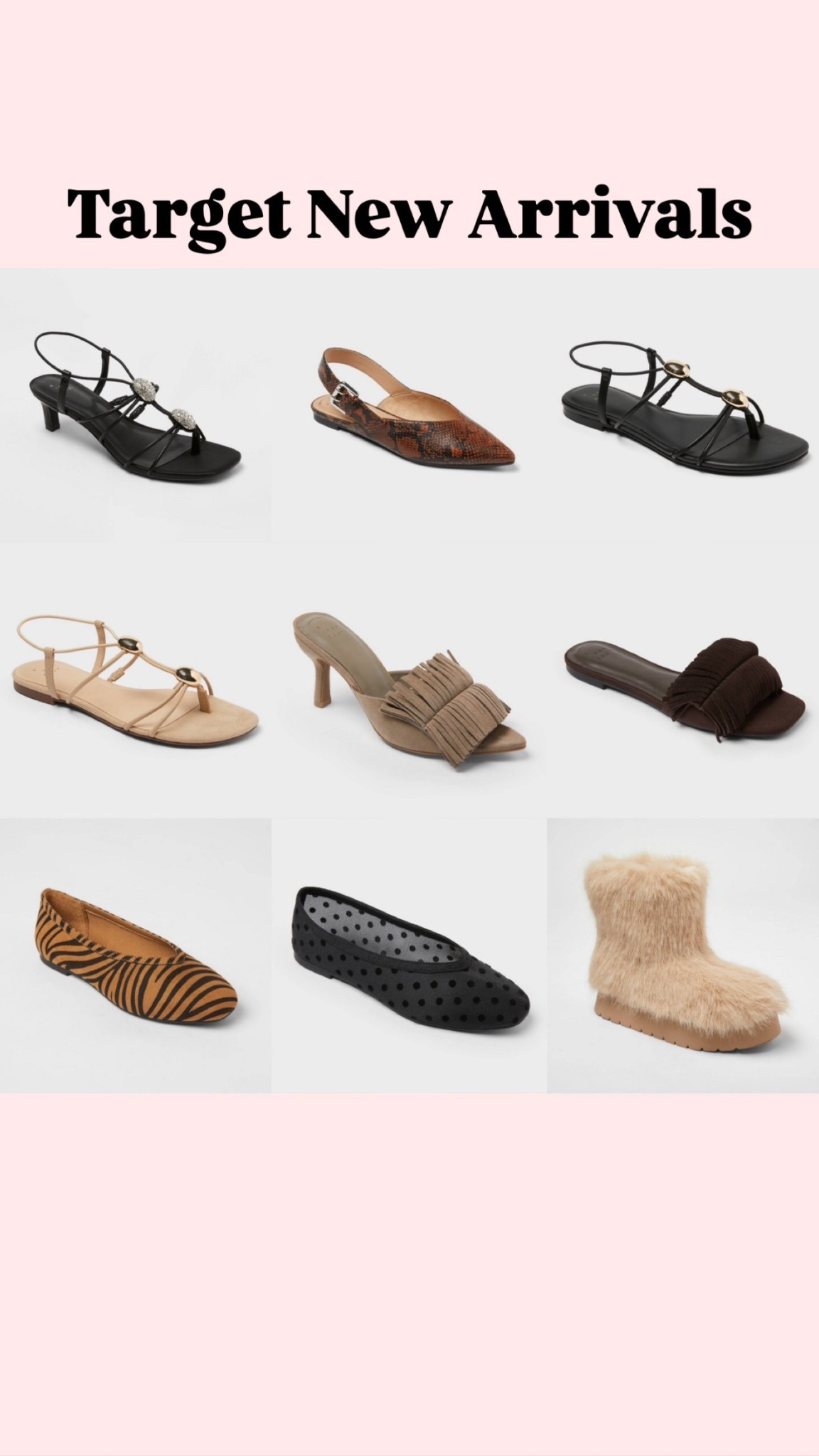 Target new arrivals 
Shoes

#LTKCyberWeek #LTKHoliday #LTKGiftGuide
